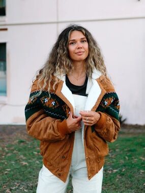 Ottway Rarebird Bomber Jacket Small Tan
